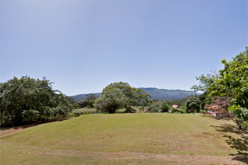 Croquet lawn and mountain views