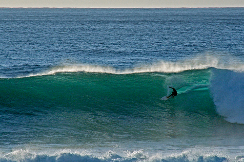 Huge righthander at Jardim do Mar